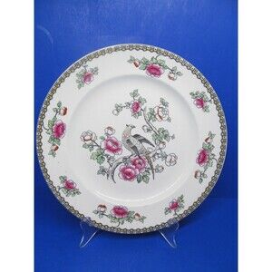 F. Winkle & Co. Wheildon Ware Pheasant Pattern Antique 10 1/2" Dinner Plate READ